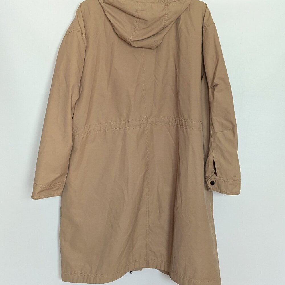 Gap Women's Long Parka Size 2X Beige Oversize Style Coat Jacket - Picture 8 of 15